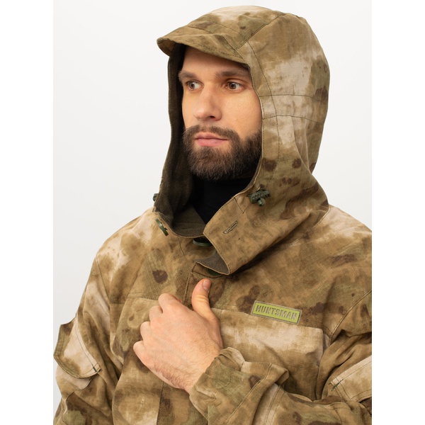 Костюм Huntsman Горка-3, демисезонный Малахит, тк. смесовая рипстоп