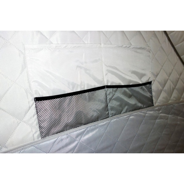 Палатка для зимней рыбалки Пингвин Призма Премиум Термолайт (каркас композит) бело-синий