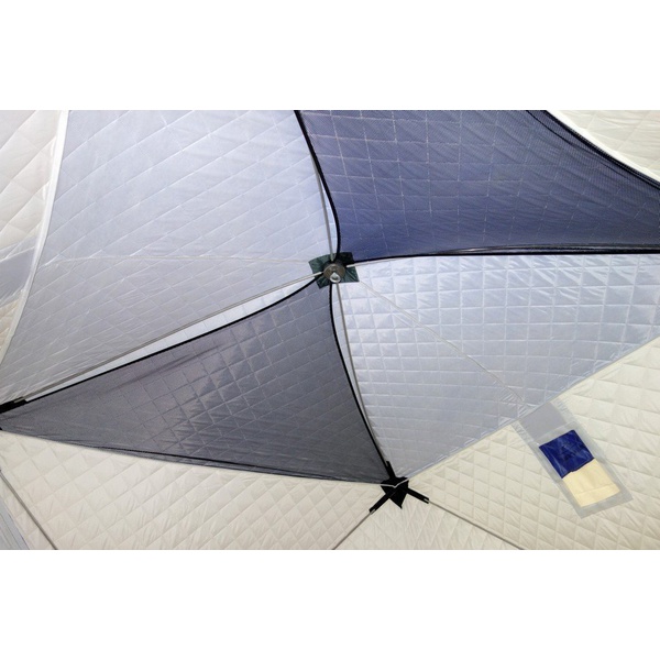 Палатка для зимней рыбалки Пингвин Призма Премиум Термолайт (каркас композит) бело-синий