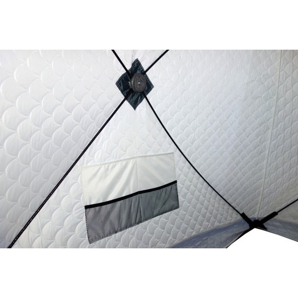 Палатка для зимней рыбалки Пингвин Призма Термолайт (каркас композит) бело-синий