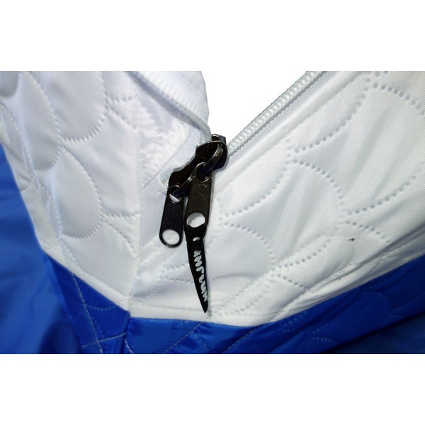 Палатка для зимней рыбалки Пингвин Призма Термолайт (каркас композит) бело-синий