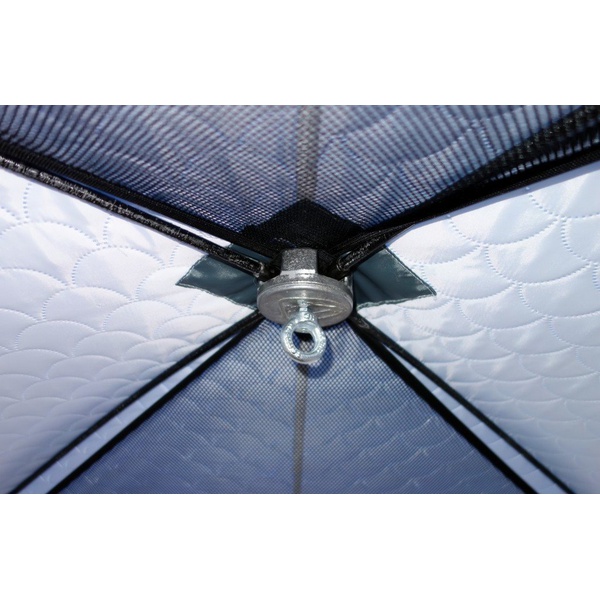 Палатка для зимней рыбалки Пингвин Призма Термолайт (каркас композит) бело-синий