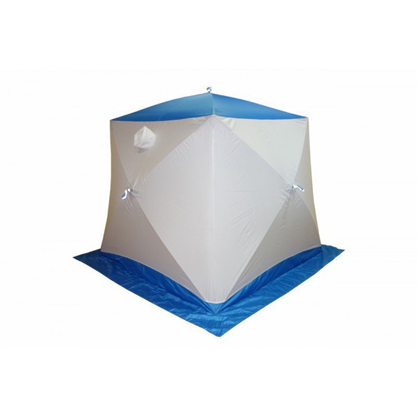 Баня походная Пингвин Призма (1-сл.) (каркас композит) бело/синий