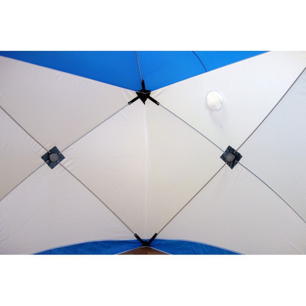 Баня походная Пингвин Призма (1-сл.) (каркас композит) бело/синий