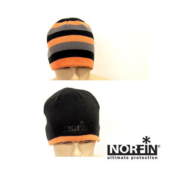 Шапка Norfin Discovery серый/оранжевый/черный